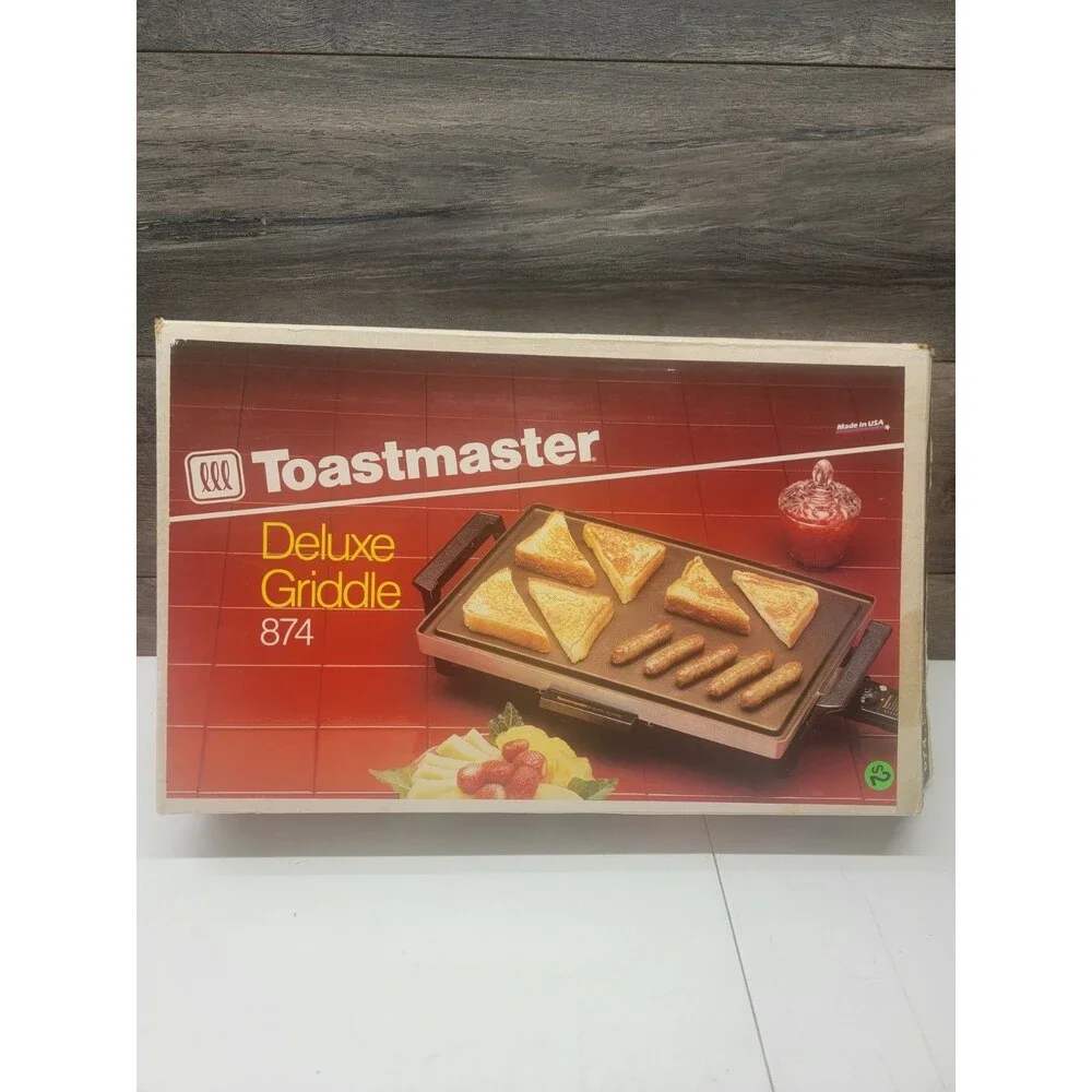 Toastmaster Electric Non-Stick Griddle Model 874 USA Made 16